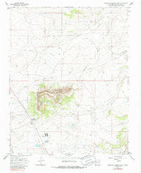 Huerfano Trading Post New Mexico Historical topographic map, 1:24000 scale, 7.5 X 7.5 Minute, Year 1967