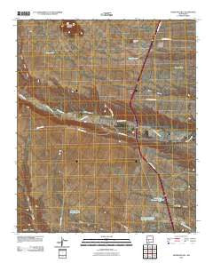 Huerfano Hill New Mexico Historical topographic map, 1:24000 scale, 7.5 X 7.5 Minute, Year 2010