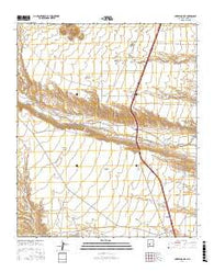 Huerfano Hill New Mexico Current topographic map, 1:24000 scale, 7.5 X 7.5 Minute, Year 2017
