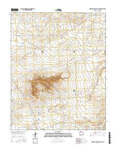 Huerfano Trading Post New Mexico Current topographic map, 1:24000 scale, 7.5 X 7.5 Minute, Year 2017