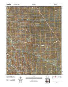 Huerfano Trading Post NW New Mexico Historical topographic map, 1:24000 scale, 7.5 X 7.5 Minute, Year 2010