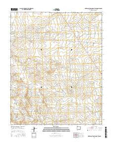 Huerfano Trading Post NW New Mexico Current topographic map, 1:24000 scale, 7.5 X 7.5 Minute, Year 2017