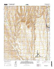 Hurley West New Mexico Current topographic map, 1:24000 scale, 7.5 X 7.5 Minute, Year 2017