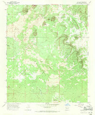 Ice Caves New Mexico Historical topographic map, 1:24000 scale, 7.5 X 7.5 Minute, Year 1967