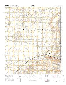 Illinois Camp SE New Mexico Current topographic map, 1:24000 scale, 7.5 X 7.5 Minute, Year 2017