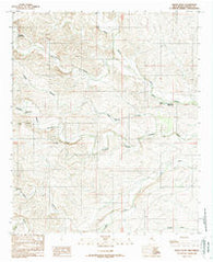Indian Bluff New Mexico Historical topographic map, 1:24000 scale, 7.5 X 7.5 Minute, Year 1989