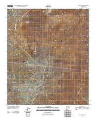Indian Flats New Mexico Historical topographic map, 1:24000 scale, 7.5 X 7.5 Minute, Year 2010
