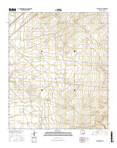 Indian Flats New Mexico Current topographic map, 1:24000 scale, 7.5 X 7.5 Minute, Year 2017