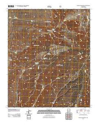 Indian Peaks West New Mexico Historical topographic map, 1:24000 scale, 7.5 X 7.5 Minute, Year 2011