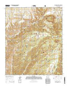 Indian Peaks West New Mexico Historical topographic map, 1:24000 scale, 7.5 X 7.5 Minute, Year 2013