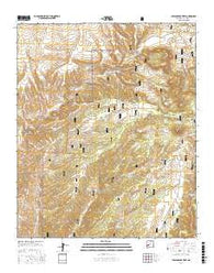 Indian Peaks West New Mexico Current topographic map, 1:24000 scale, 7.5 X 7.5 Minute, Year 2017