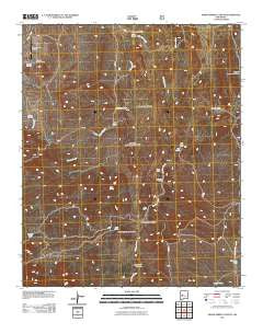 Indian Spring Canyon New Mexico Historical topographic map, 1:24000 scale, 7.5 X 7.5 Minute, Year 2011