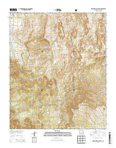Indian Spring Canyon New Mexico Historical topographic map, 1:24000 scale, 7.5 X 7.5 Minute, Year 2013