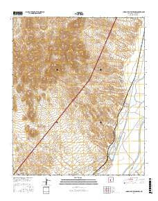 Indian Well Wilderness New Mexico Current topographic map, 1:24000 scale, 7.5 X 7.5 Minute, Year 2017