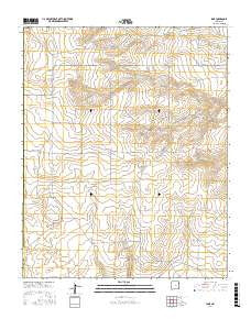 Ione New Mexico Current topographic map, 1:24000 scale, 7.5 X 7.5 Minute, Year 2017