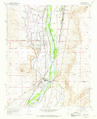 Isleta New Mexico Historical topographic map, 1:24000 scale, 7.5 X 7.5 Minute, Year 1952