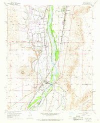 Isleta New Mexico Historical topographic map, 1:24000 scale, 7.5 X 7.5 Minute, Year 1952