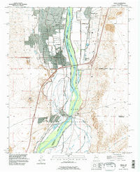 Isleta New Mexico Historical topographic map, 1:24000 scale, 7.5 X 7.5 Minute, Year 1991
