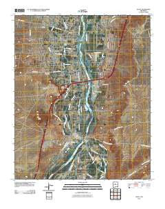 Isleta New Mexico Historical topographic map, 1:24000 scale, 7.5 X 7.5 Minute, Year 2010