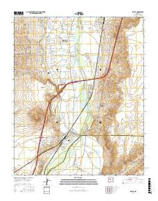 Isleta New Mexico Current topographic map, 1:24000 scale, 7.5 X 7.5 Minute, Year 2017