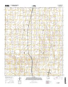 Jal NW New Mexico Current topographic map, 1:24000 scale, 7.5 X 7.5 Minute, Year 2017