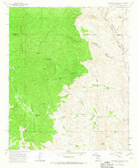Jaralosa Mountain New Mexico Historical topographic map, 1:24000 scale, 7.5 X 7.5 Minute, Year 1965
