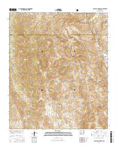 Jaralosa Mountain New Mexico Current topographic map, 1:24000 scale, 7.5 X 7.5 Minute, Year 2017