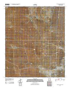 Javelina Basin New Mexico Historical topographic map, 1:24000 scale, 7.5 X 7.5 Minute, Year 2010