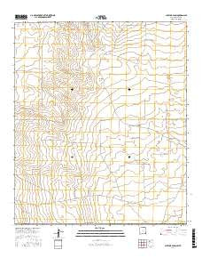 Javelina Basin New Mexico Current topographic map, 1:24000 scale, 7.5 X 7.5 Minute, Year 2017