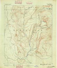 Jemes New Mexico Historical topographic map, 1:125000 scale, 30 X 30 Minute, Year 1890