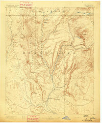 Jemes New Mexico Historical topographic map, 1:125000 scale, 30 X 30 Minute, Year 1892