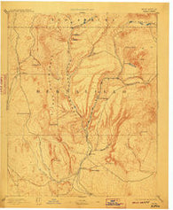 Jemez New Mexico Historical topographic map, 1:125000 scale, 30 X 30 Minute, Year 1892