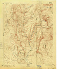 Jemez New Mexico Historical topographic map, 1:125000 scale, 30 X 30 Minute, Year 1892