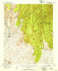 Jemez New Mexico Historical topographic map, 1:62500 scale, 15 X 15 Minute, Year 1943