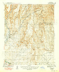 Jemez New Mexico Historical topographic map, 1:62500 scale, 15 X 15 Minute, Year 1943