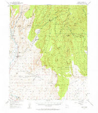 Jemez New Mexico Historical topographic map, 1:62500 scale, 15 X 15 Minute, Year 1952