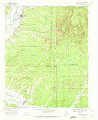 Jemez Pueblo New Mexico Historical topographic map, 1:24000 scale, 7.5 X 7.5 Minute, Year 1969