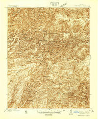 Jemez Springs New Mexico Historical topographic map, 1:48000 scale, 15 X 15 Minute, Year 1937