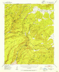 Jemez Springs New Mexico Historical topographic map, 1:62500 scale, 15 X 15 Minute, Year 1952