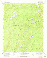 Jemez Springs New Mexico Historical topographic map, 1:24000 scale, 7.5 X 7.5 Minute, Year 1970