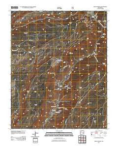 Jemez Springs New Mexico Historical topographic map, 1:24000 scale, 7.5 X 7.5 Minute, Year 2011