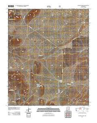 Jicarilla Peak New Mexico Historical topographic map, 1:24000 scale, 7.5 X 7.5 Minute, Year 2011