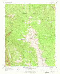 Jicarita Peak New Mexico Historical topographic map, 1:24000 scale, 7.5 X 7.5 Minute, Year 1964