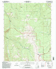 Jicarita Peak New Mexico Historical topographic map, 1:24000 scale, 7.5 X 7.5 Minute, Year 1995