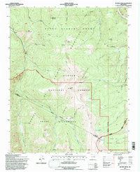 Jicarita Peak New Mexico Historical topographic map, 1:24000 scale, 7.5 X 7.5 Minute, Year 1995