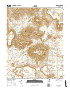 Johnson Park New Mexico Current topographic map, 1:24000 scale, 7.5 X 7.5 Minute, Year 2017