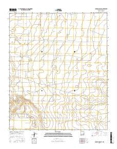 Johnson Ranch New Mexico Current topographic map, 1:24000 scale, 7.5 X 7.5 Minute, Year 2017