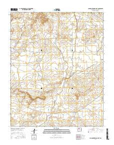 Johnson Trading Post New Mexico Current topographic map, 1:24000 scale, 7.5 X 7.5 Minute, Year 2017