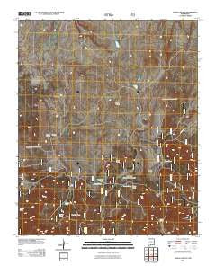 Jones Canyon New Mexico Historical topographic map, 1:24000 scale, 7.5 X 7.5 Minute, Year 2011