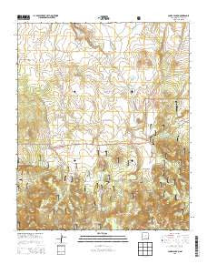 Jones Canyon New Mexico Historical topographic map, 1:24000 scale, 7.5 X 7.5 Minute, Year 2013